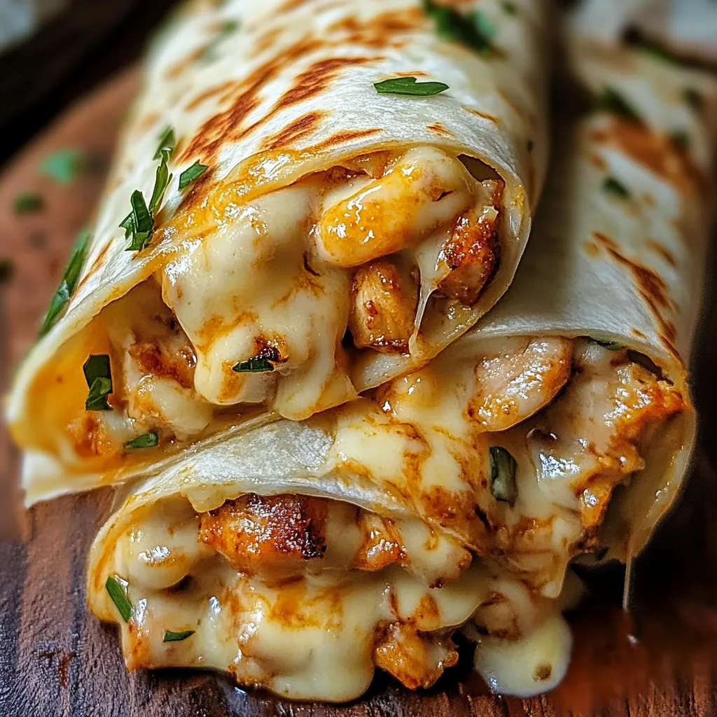 Ein Sandwich mit Käse und Chicken