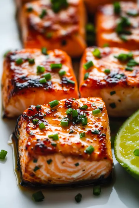Eine Platte mit Salat und Salmon.