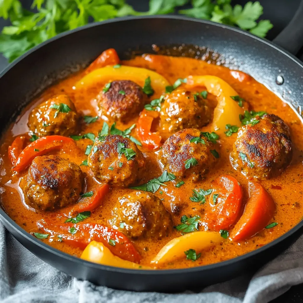 Ein Topf mit einer Mischung aus Fleisch, Gemüse und Gewürzen.
