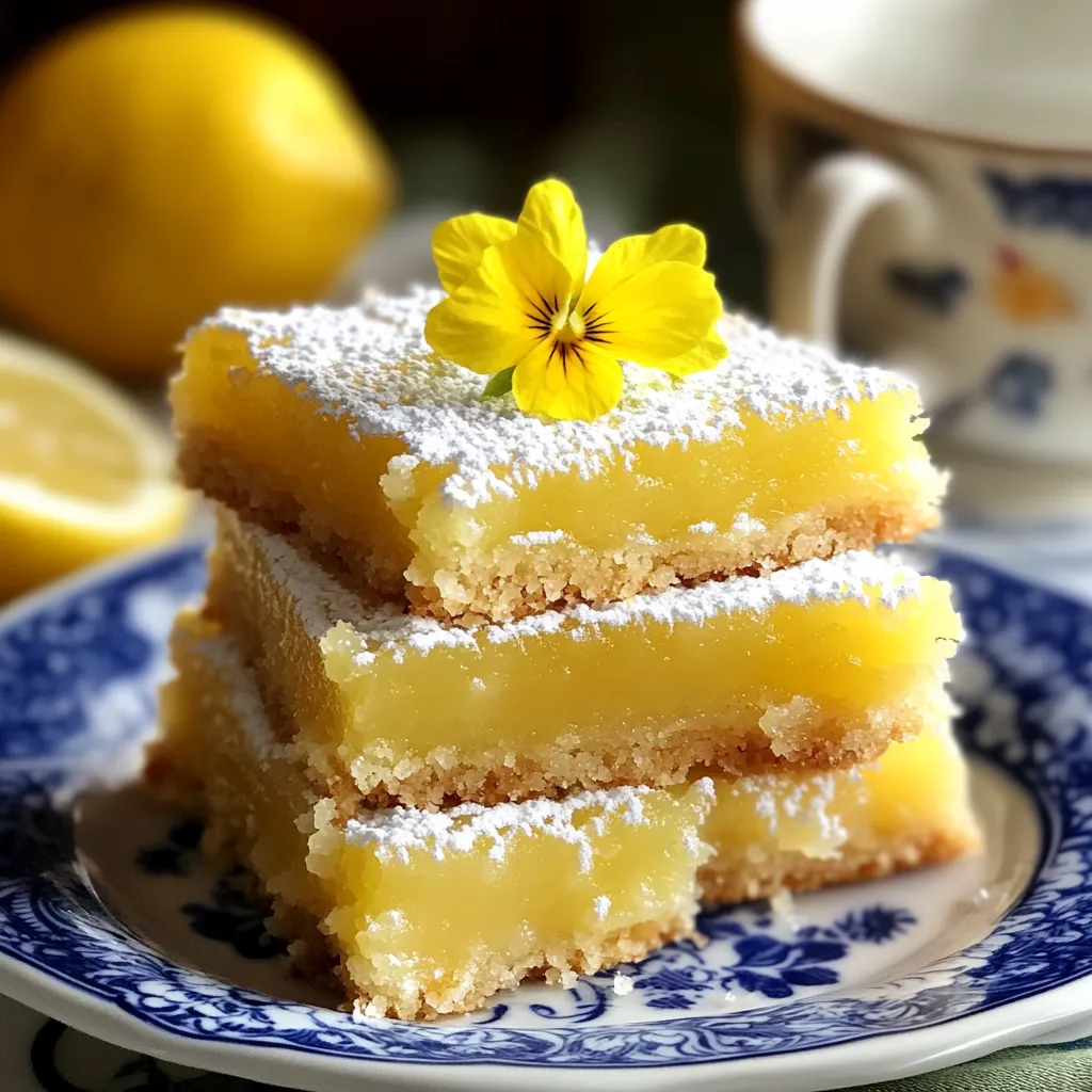 Eine Platte mit drei Stücken Kuchen, die mit Zucker und Yellow-Rose-Blumen garniert sind.