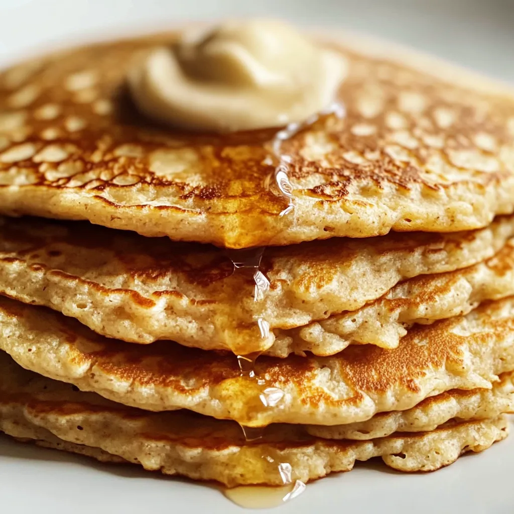 Eine Platte mit Pancakes, die mit Butter und Zucker bestrichen sind.