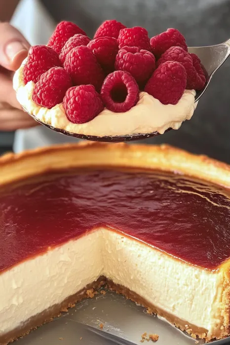 Eine Schüssel mit Raspberry-Creme.