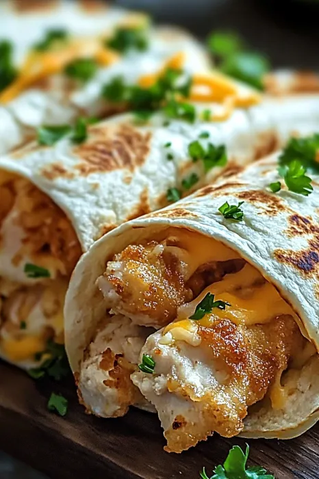 Ein Sandwich mit Käse und Zwiebeln.