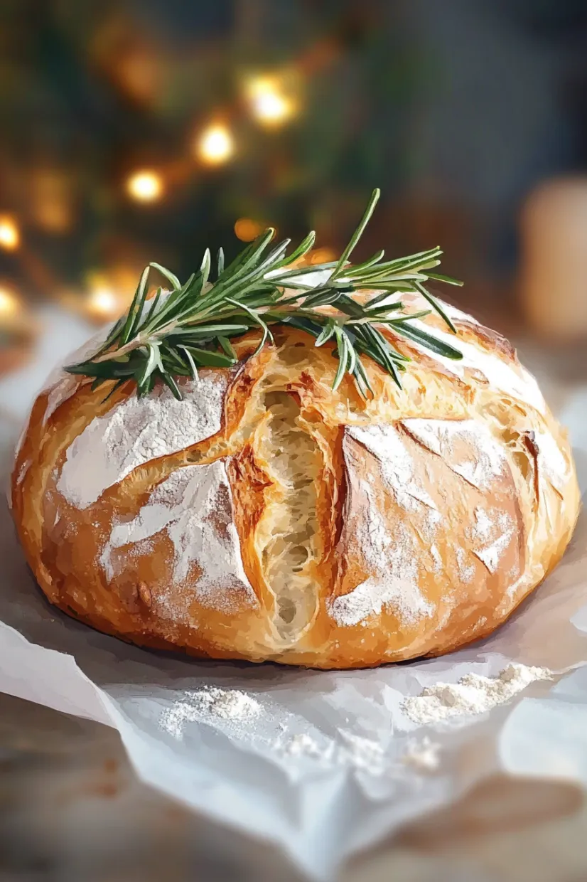 Ein Baguette mit Zwiebeln darauf.