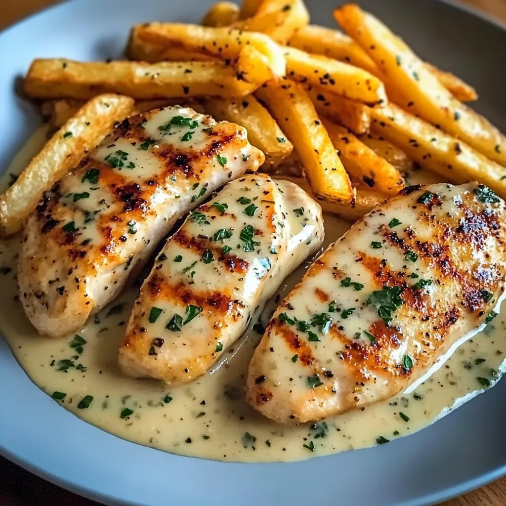 Ein Plate mit gegrilltem Steak und Frites.