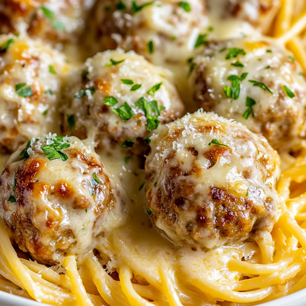 Ein Bild von Spaghetti mit Käse und Zwiebeln.