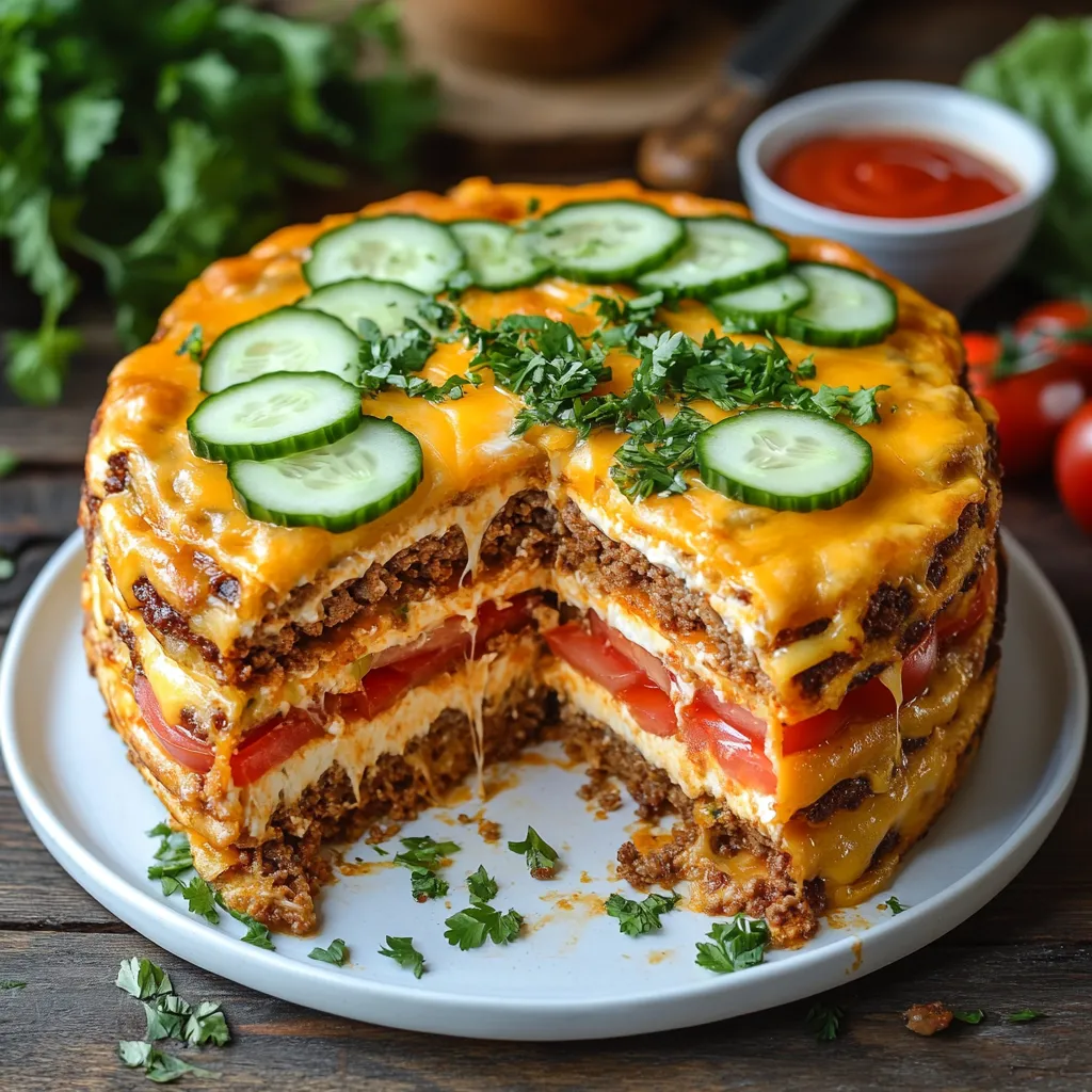 Ein Sandwich mit Tomaten, Zwiebeln und Käse auf einem weißen Plate.