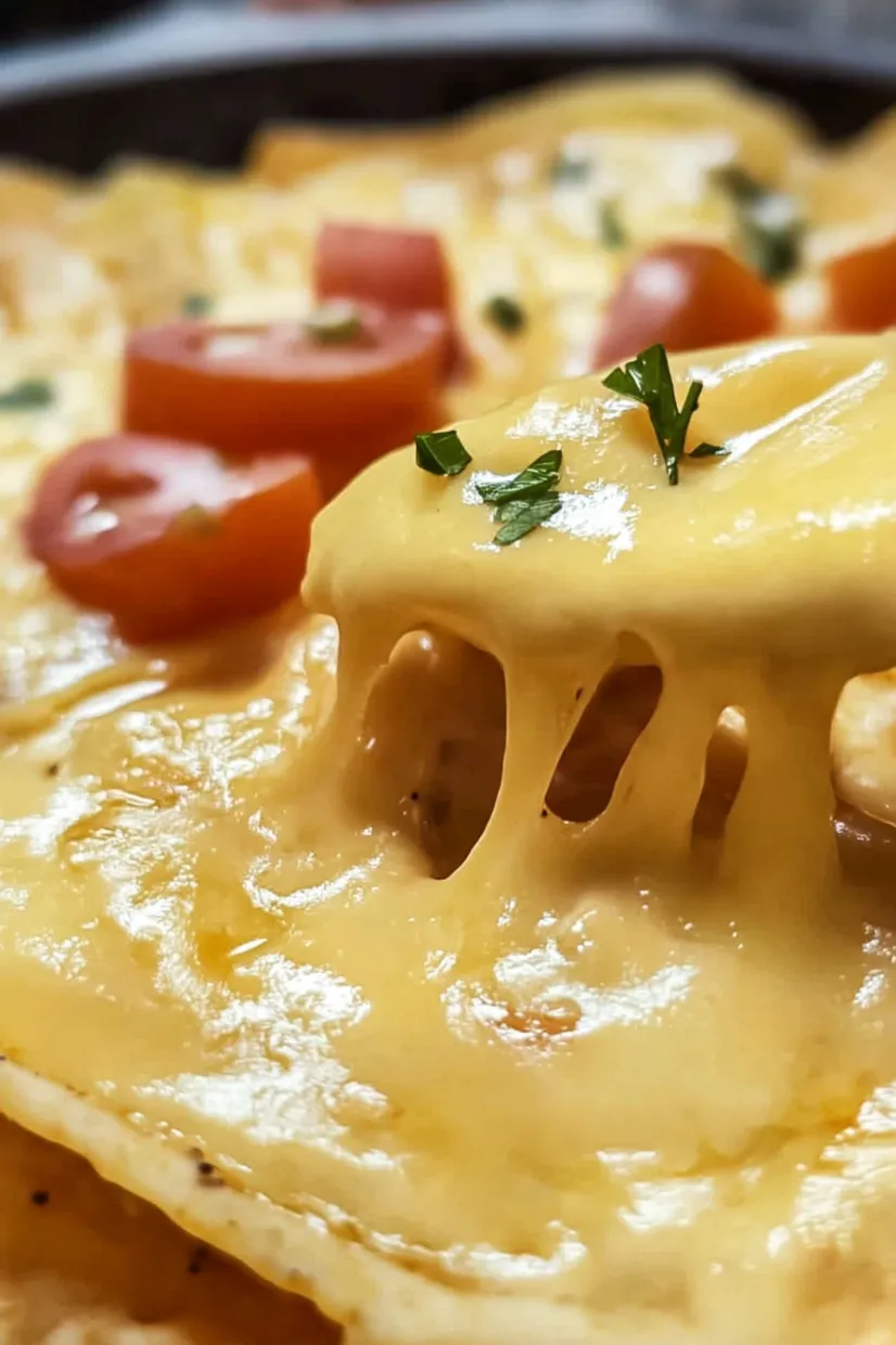 Eine Pizza mit Tomaten, Basilikum und Käse.