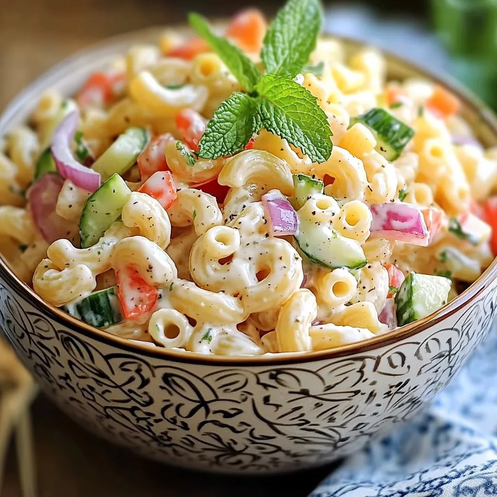 Ein Glas mit Pasta, Tomaten, Zwiebeln und Basilikum.
