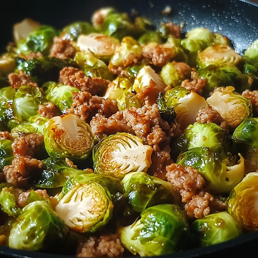 Ein schwarzes, leeres Wok mit einer Mischung aus Fleisch, Zwiebeln und Brühe.