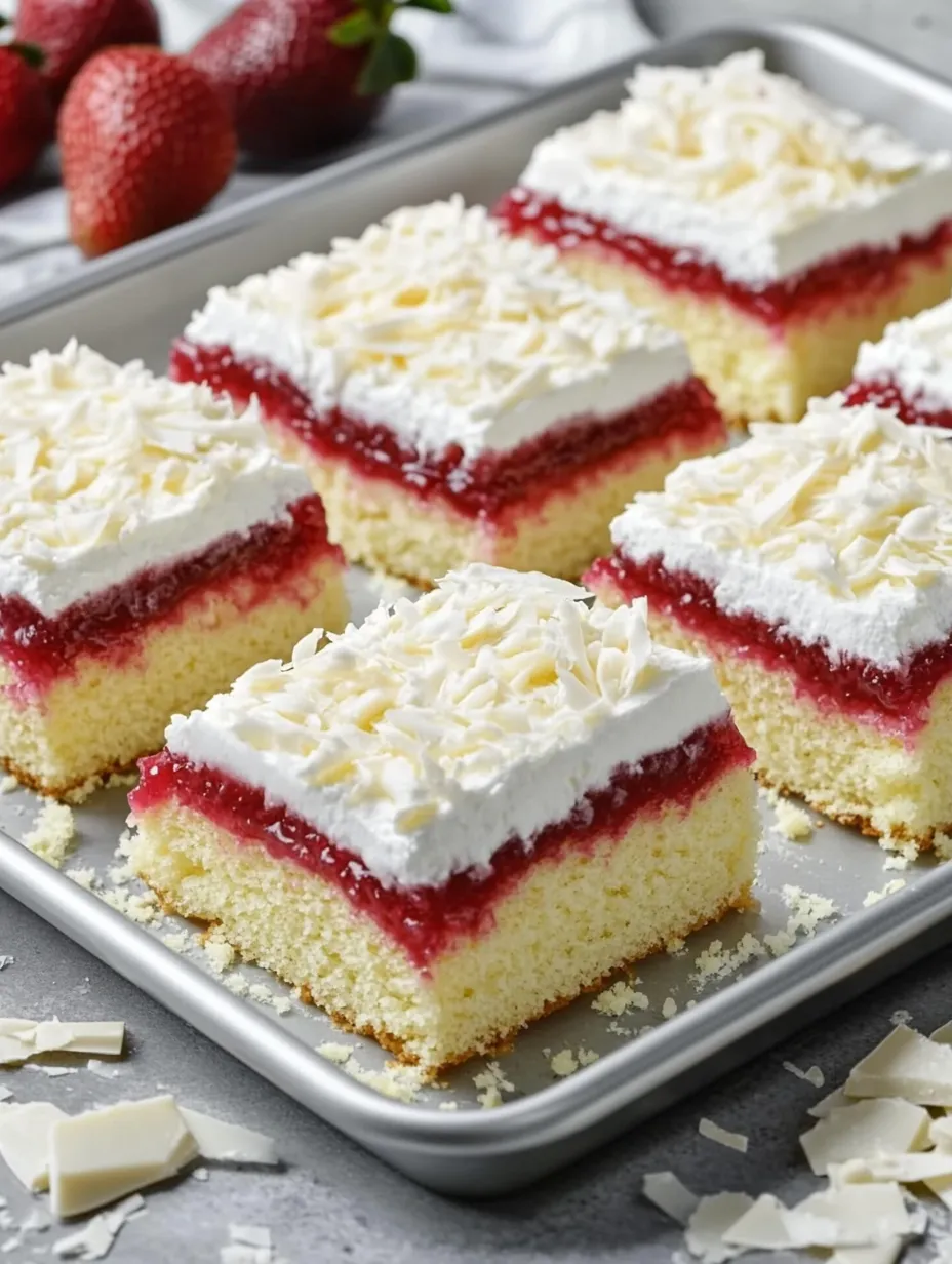 Eine Tafel mit einer Reihe von Kuchen, die aus Baumwolle, Käse und Beeren bestehen.
