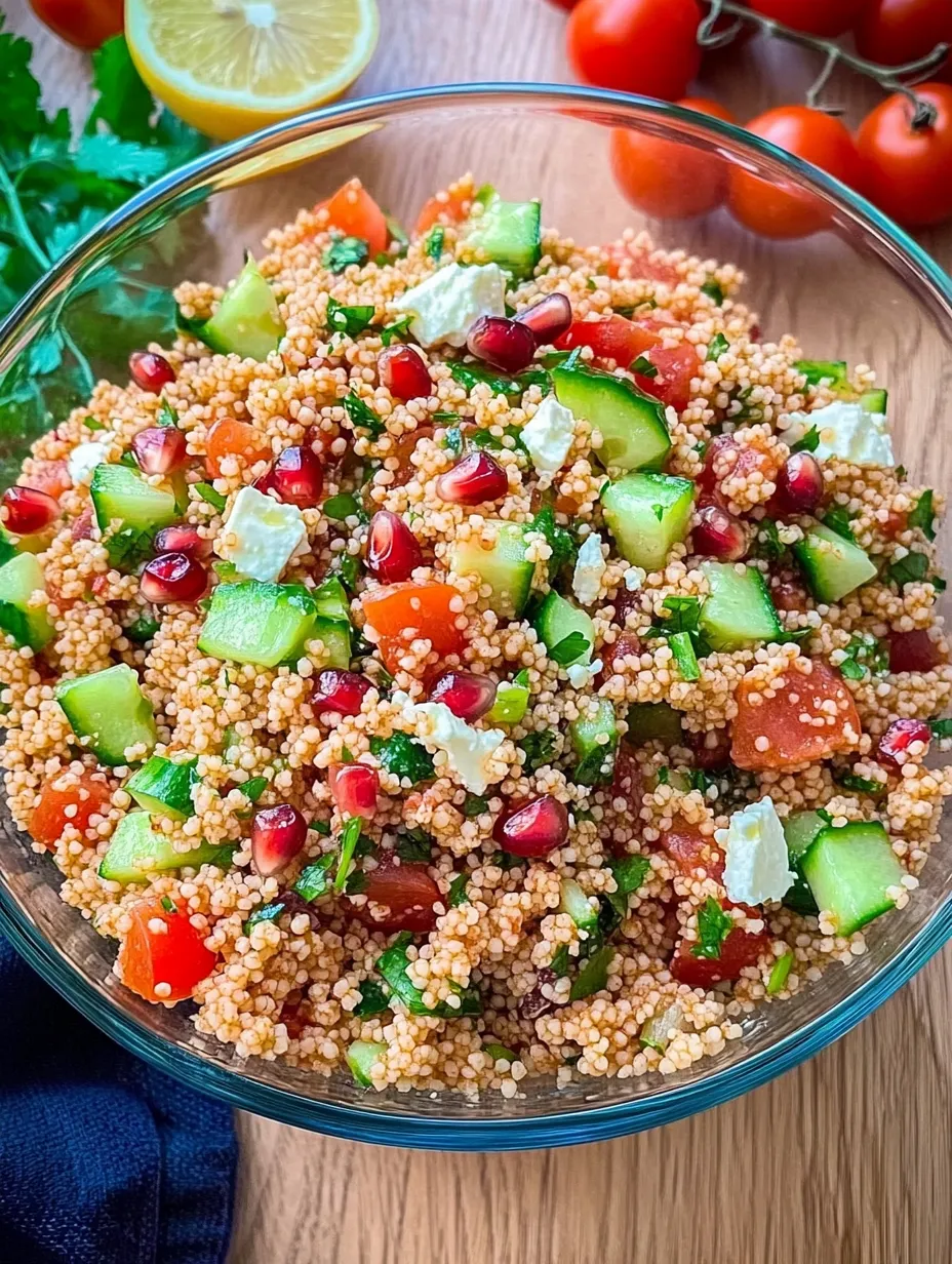 Ein Glas mit einer Mischung aus Reis, Tomaten, Zucchini, Basilikum und anderen Gemüse.
