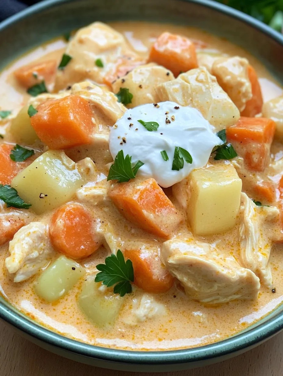 Ein Bild von einer Suppe mit Zwiebeln, Karotten und Käse.