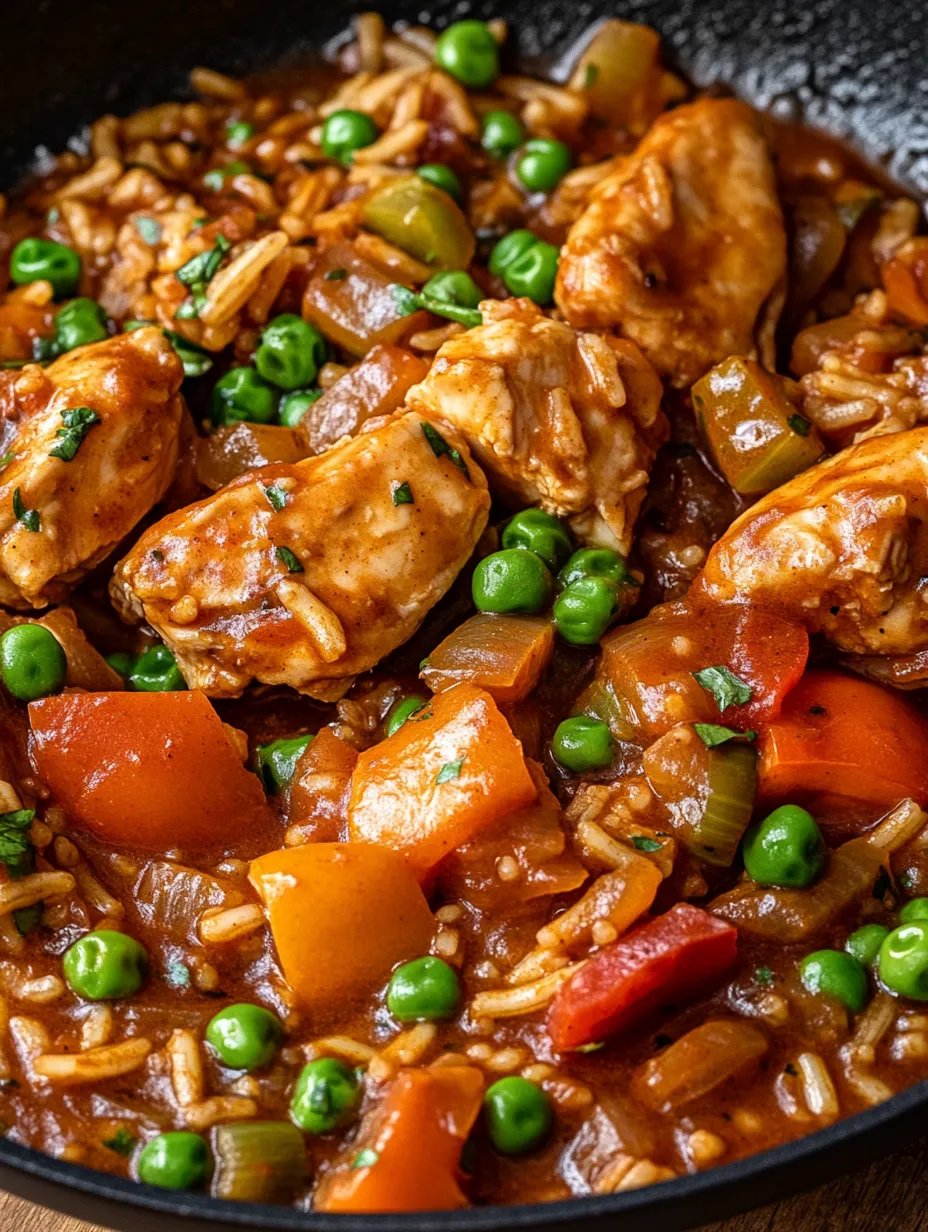 Ein Bild von Serbisches Reisfleisch mit verschiedenen Zutaten wie Karotten, Paprika, Zwiebeln und Tomaten.