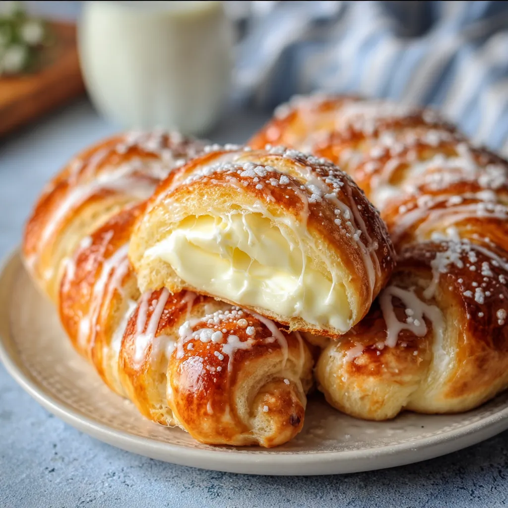 Eine Platte mit sechs Kugelschnitten, die mit Zucker und Butter bestrichen sind.
