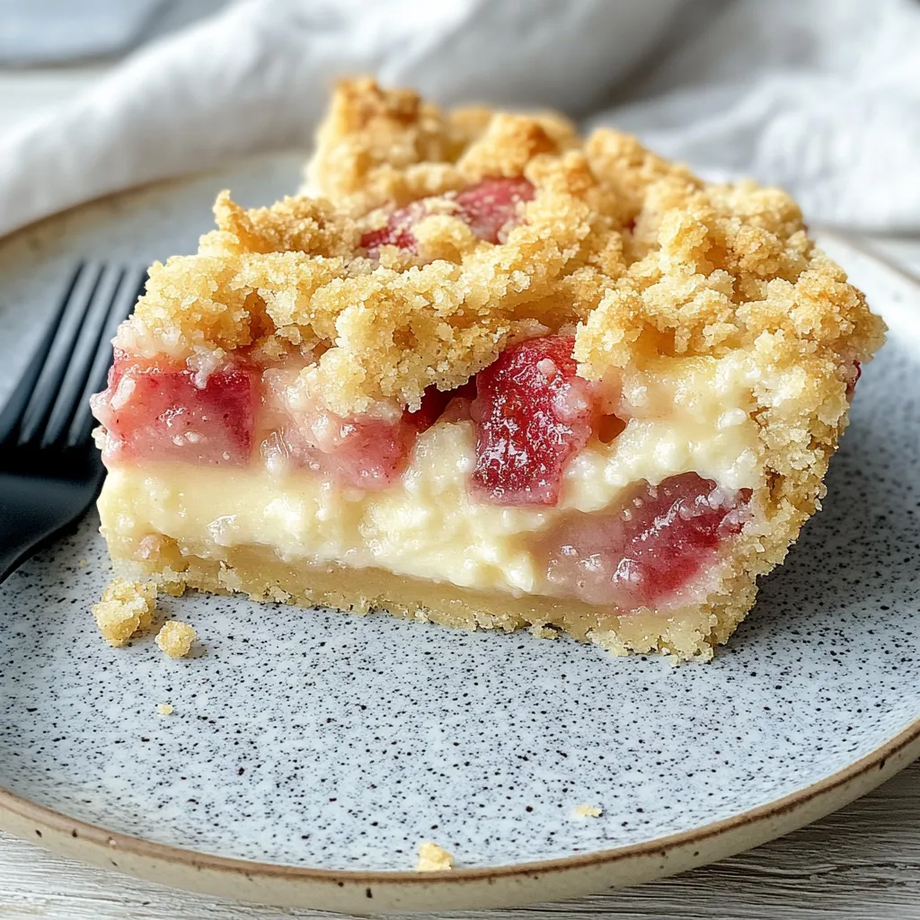 Ein Stück Kuchen mit Strawberry-Topping auf einem Plate.