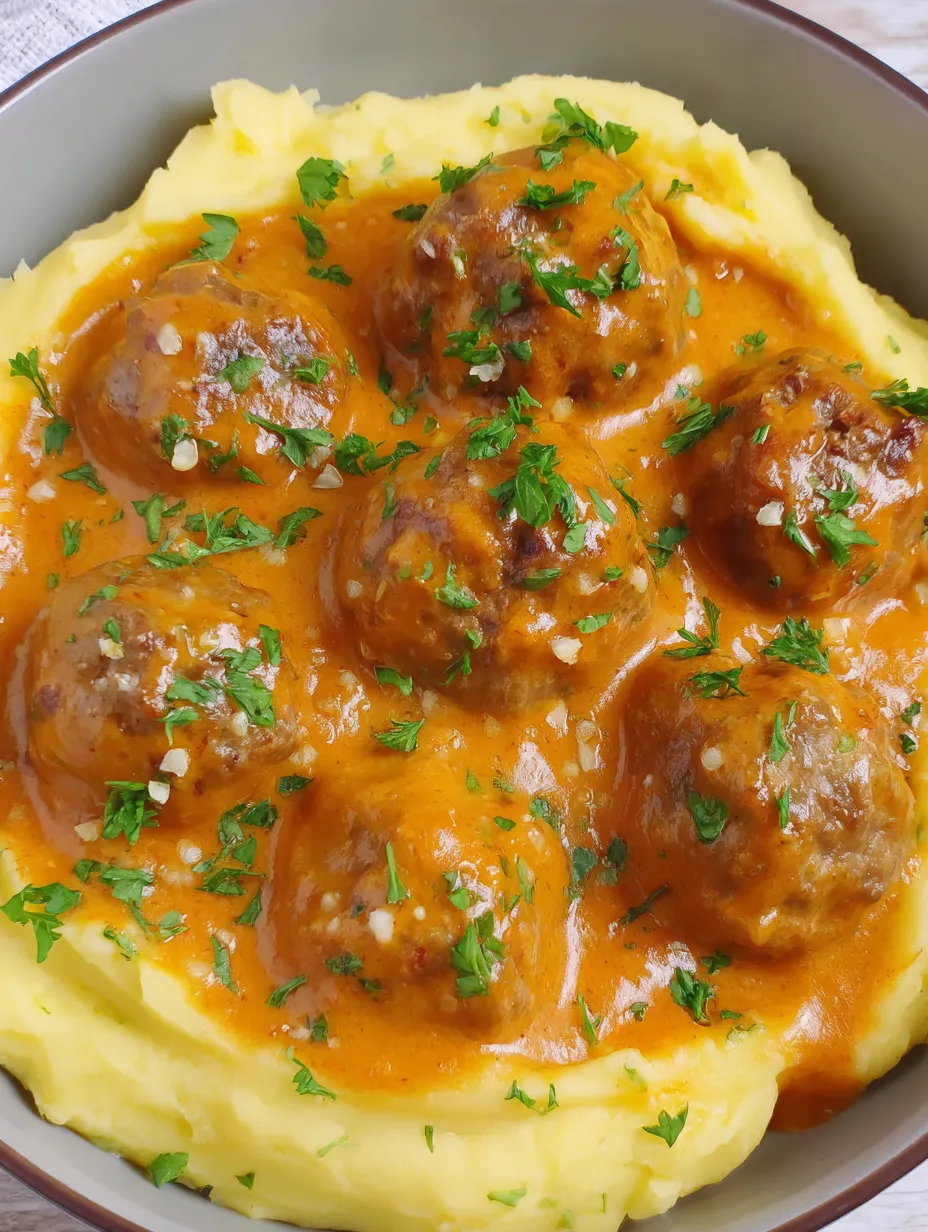 Eine Platte mit gegrillten Würstchen, die in einer Sauce mit Zwiebeln und Knoblauch serviert werden.