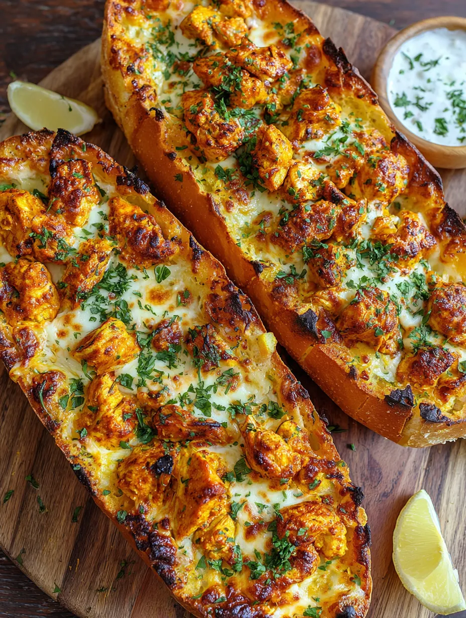 Zwei Scheiben Toast mit Käse und Zwiebeln auf einem Tisch.