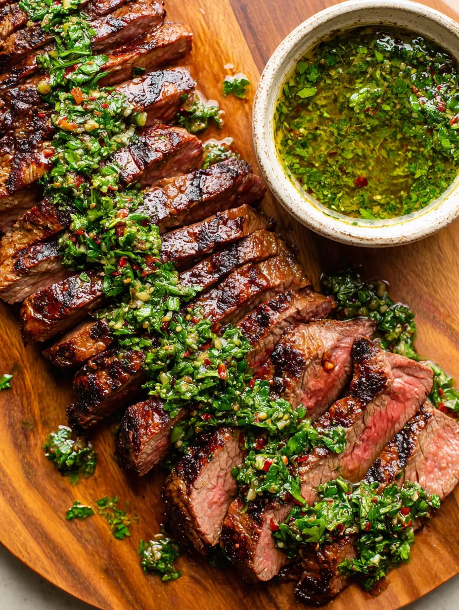 Eine Schüssel mit einer Sauce, die auf einem Tisch mit gegrilltem Fleisch und einer Schüssel mit einer Sauce auf einem Tisch.