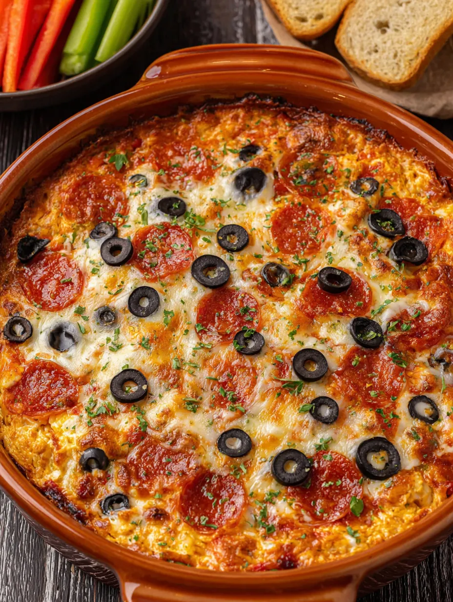 Eine große, heiße Pizza mit vielen Zutaten wie Oliven, Tomaten, Basilikum und Salat.