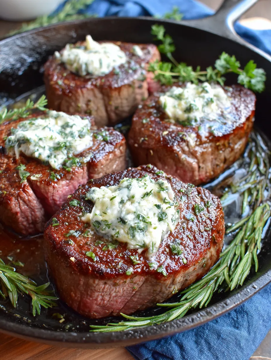 Eine Sch&uuml;ssel mit sechs Steaks, die mit Mayonnaise und Kr&auml;utern garniert sind.