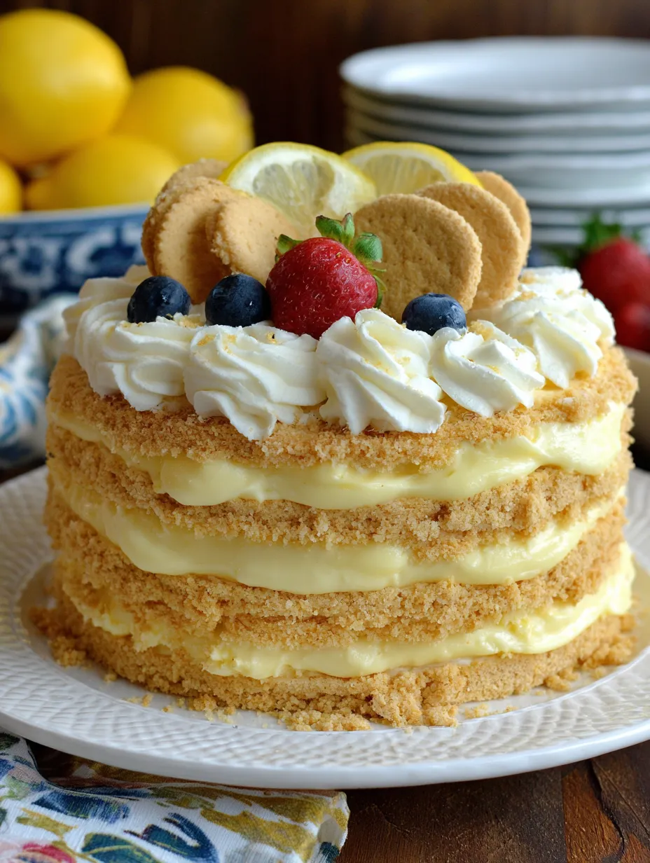 Eine Schokoladenkuche mit Schokoladenstiften, Raspberrys und Zitronen.