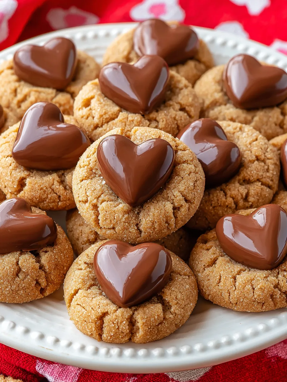 Eine Platte mit einer großen Anzahl von Schokoladen-Heart-Cookies, die in verschiedenen Größen und Formen vorliegen.