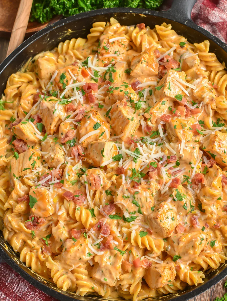 Eine Schüssel mit Pasta und Zwiebeln.