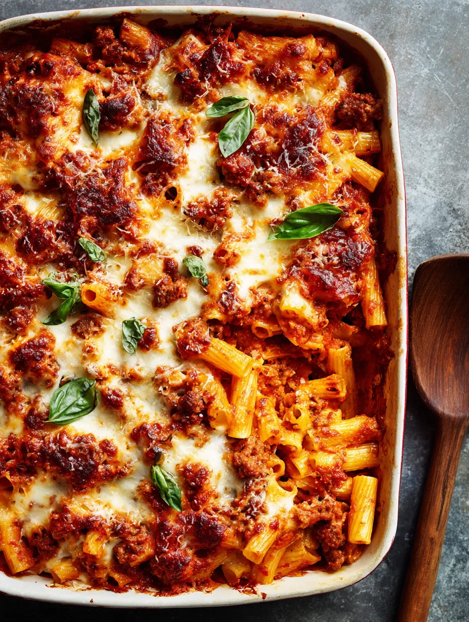 Eine Tasse mit Pasta, Tomaten, Spinat und Käse.