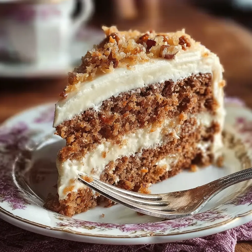 Ein Stück Kuchen auf einem Teller.