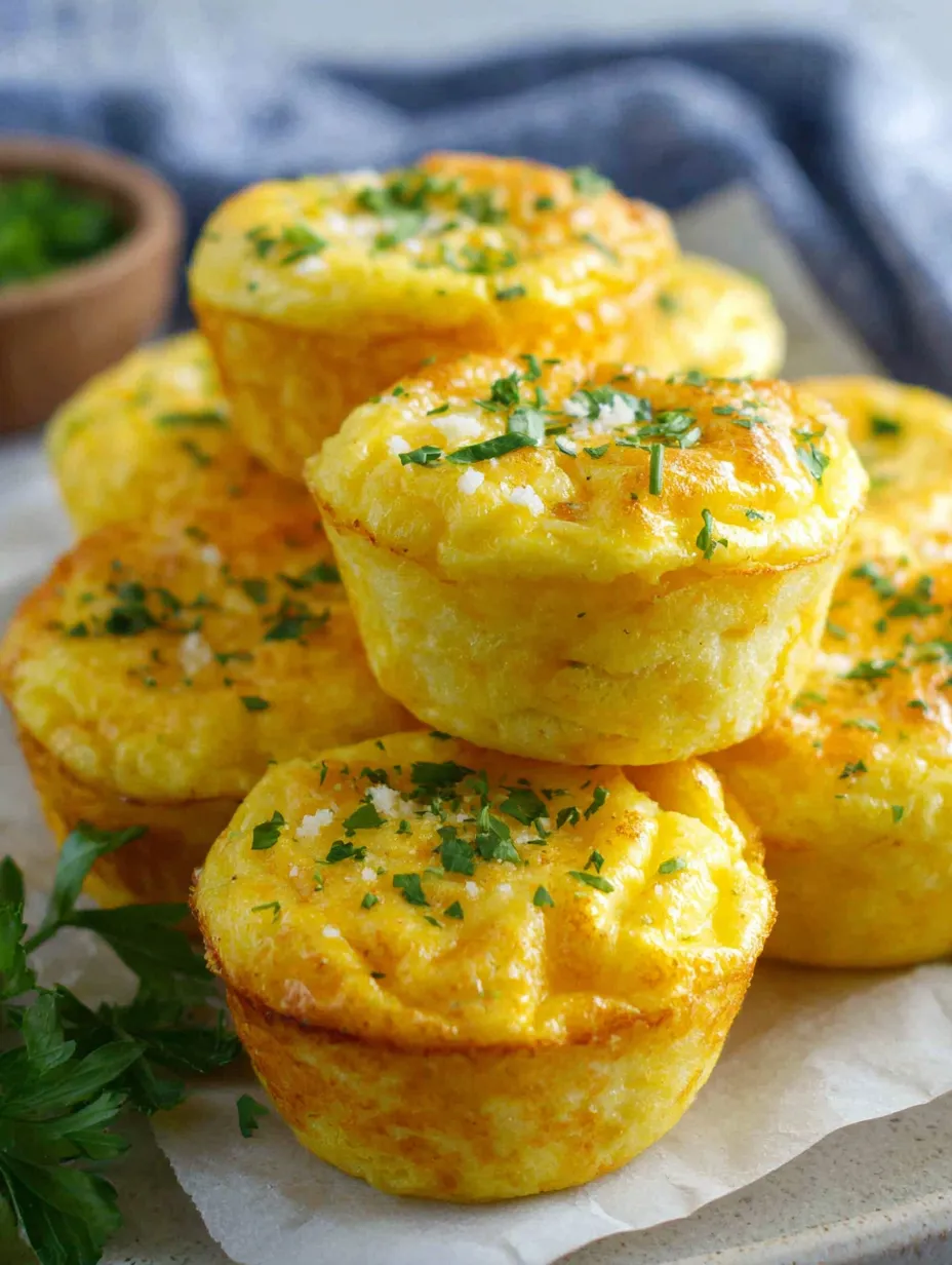 Ein Bild zeigt eine Schüssel mit sechs kleinen, leckeren, grün-gelben, mit Zwiebeln und Knoblauch geschmorten, quadratischen Kuchen.
