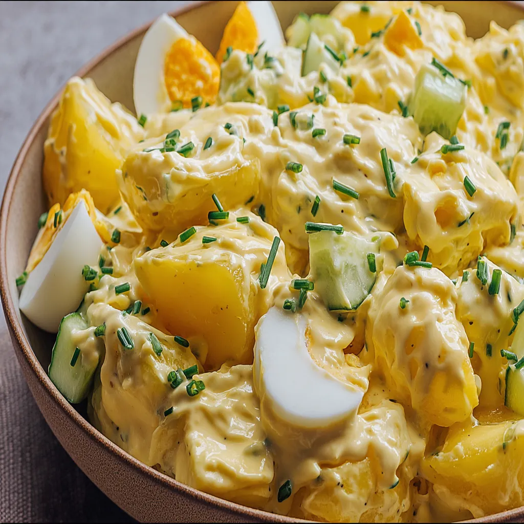 Ein großer, goldener Kugelhupf mit einer Mischung aus Eiern, Zwiebeln, Kartoffeln und Käse.