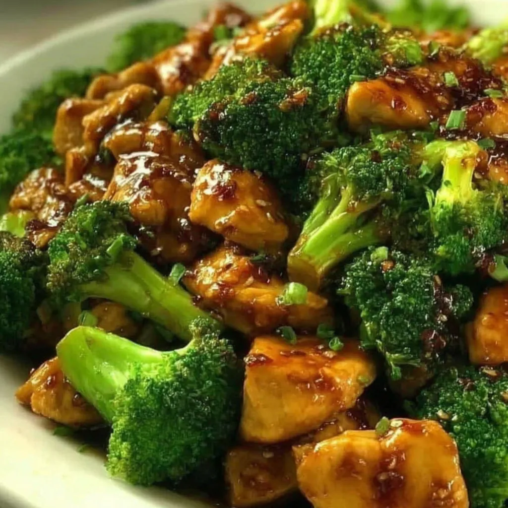 Ein Bild von Asiatischem Hähnchen mit 300 g Brokkoli in 15 Minuten zubereitet.