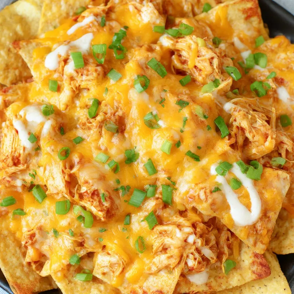 Eine Platte mit Tacos, die mit Käse und Pimentos garniert sind.