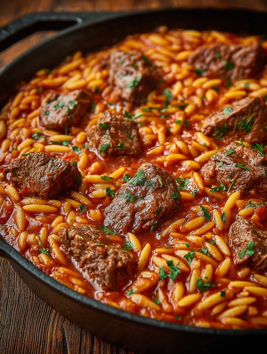 Ein Foto von einer Schüssel mit Pasta und Fleisch.