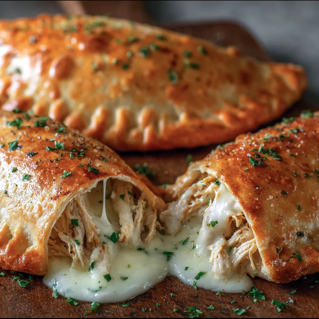 Ein paar Sandwiches mit Käse und Zwiebeln auf einem Holzbrett.