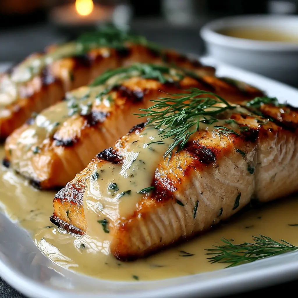 Grilled Salmon mit Dijon-Mustard-Sauce: Ein köstlicher Geschmack!