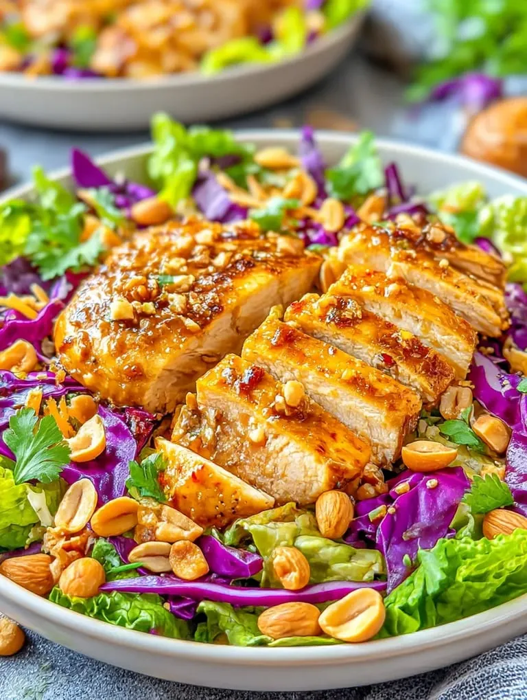 Ein Schüssel mit Salat und Nüssen.