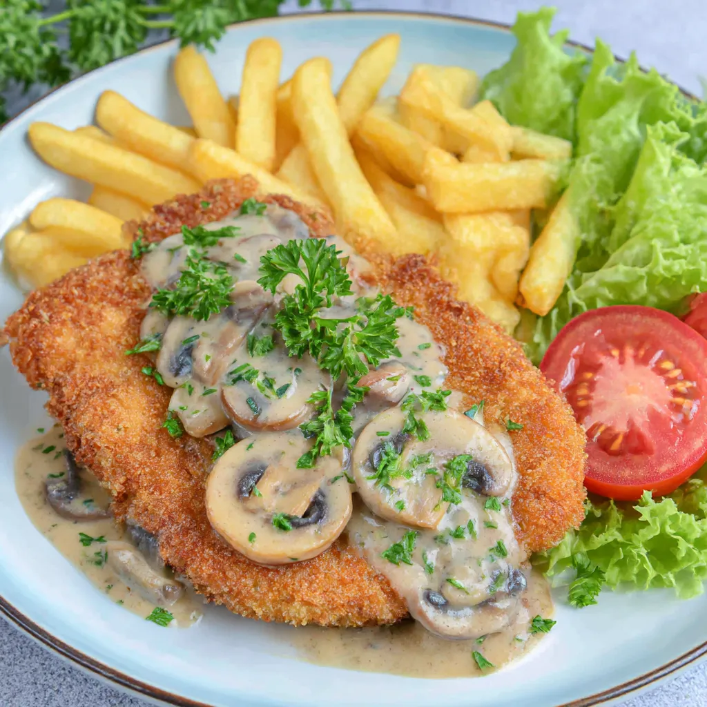 Ein Plate mit einer Portion von Käse, Fritten und Tomaten.