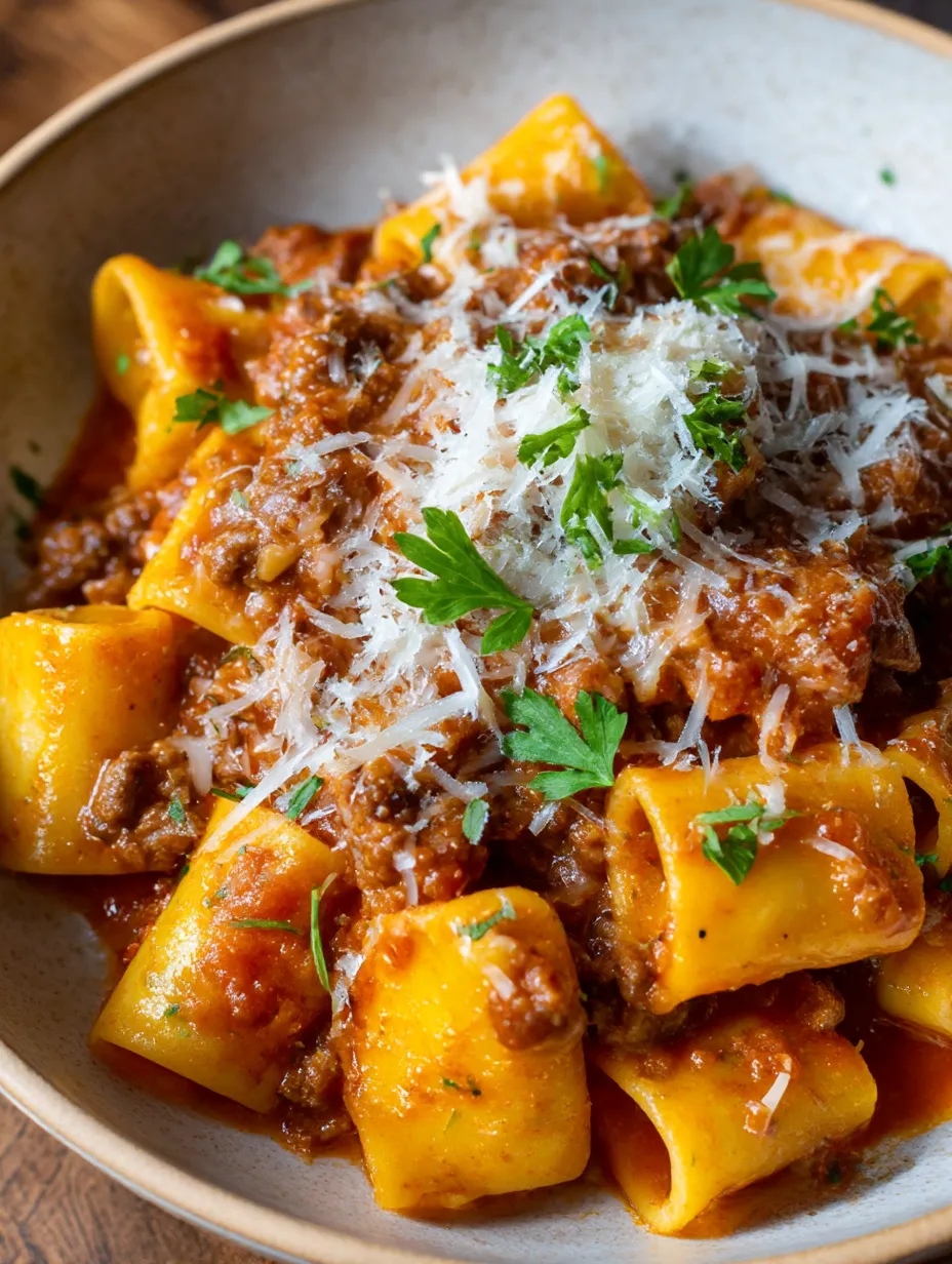 Ein Bild von einer Pasta-Gerichte mit vielen Zwiebeln und Tomaten.