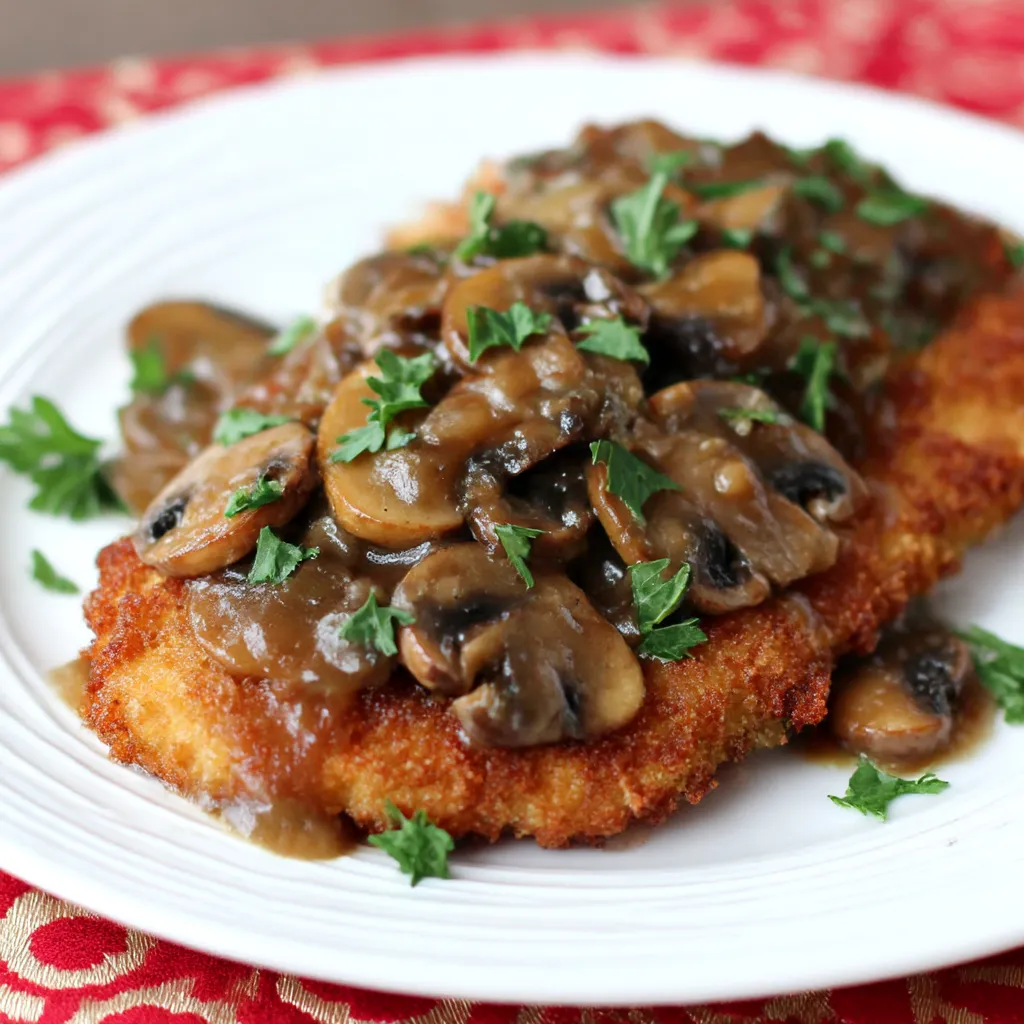 Ein Plate mit einer Portion von Käse und Mushrooms.