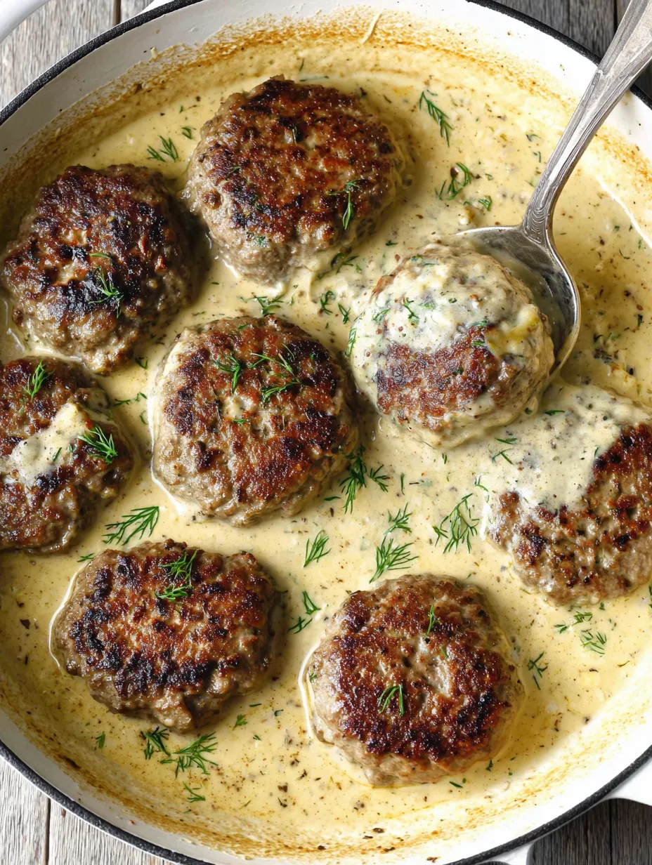 Eine Schüssel mit saurem Käse und Meatballs.