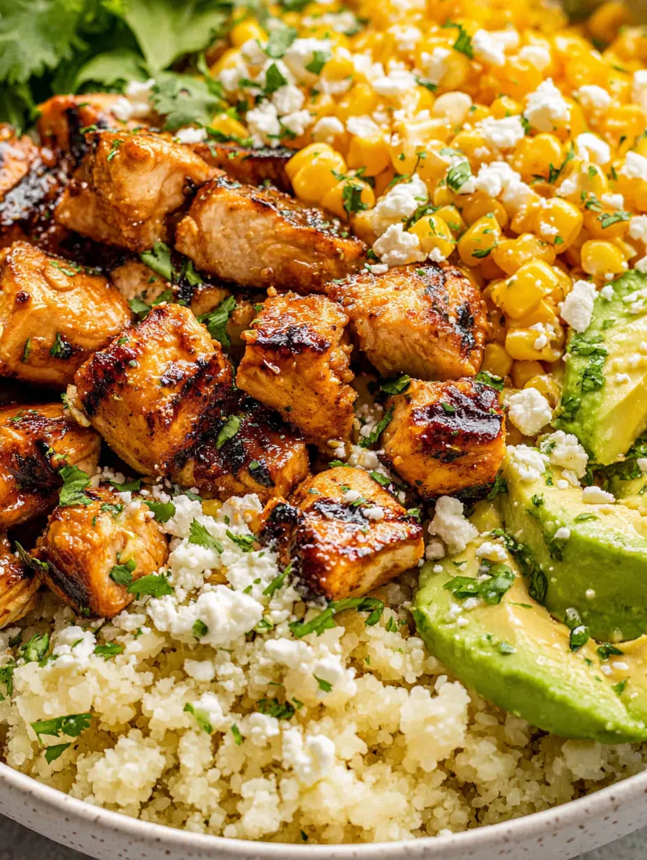 Eine prägnante Bildbeschreibung auf Deutsch lautet: "Ein Bild von einer Mischung aus Kebab, Avocado, Kokosnuss, Kartoffeln, Korn, Rice und Zwiebeln.