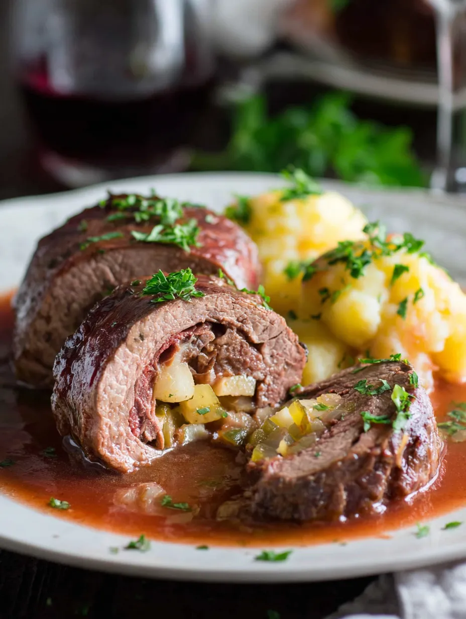 Eine Tafel mit einer Portion Rindfleisch, Kartoffeln und Kohl.