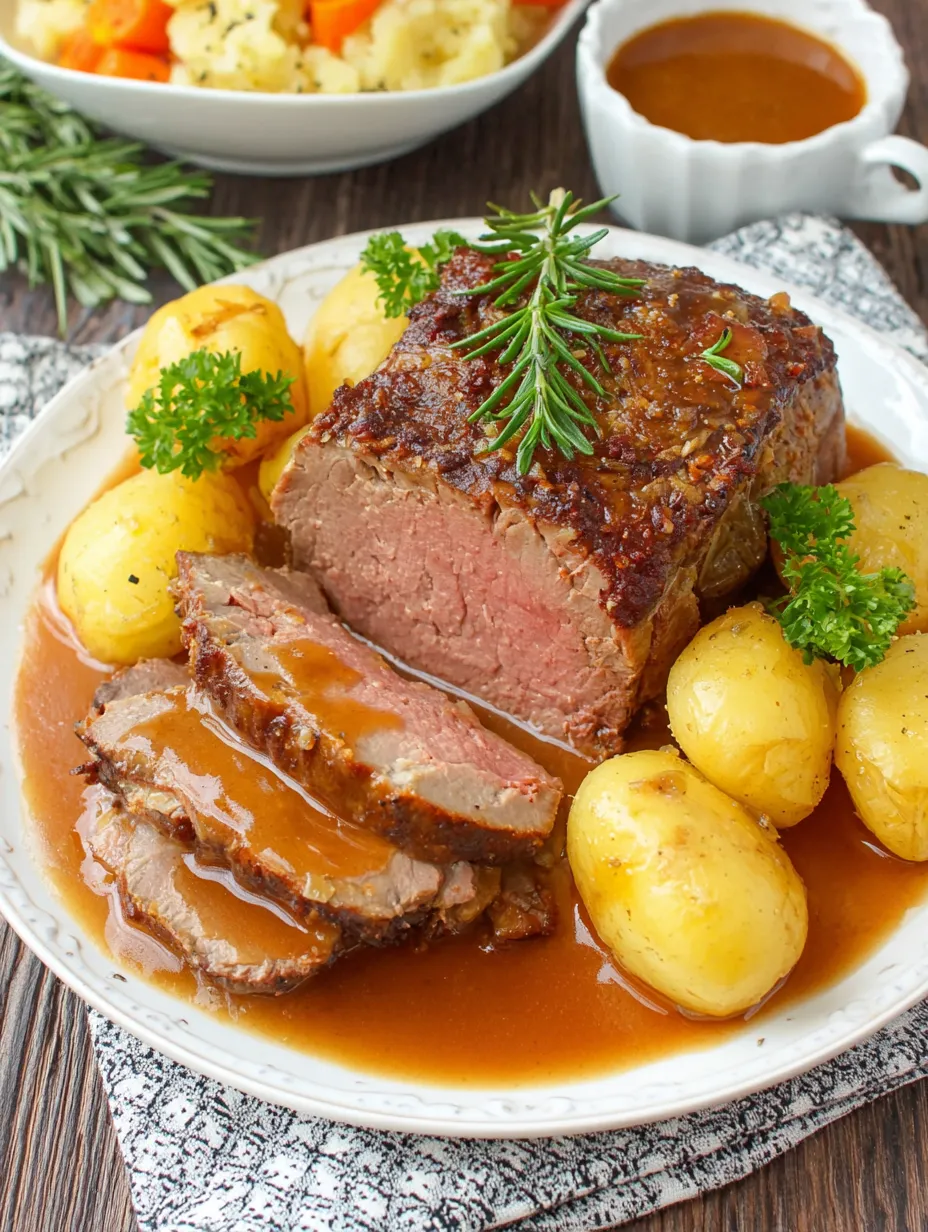 A plate of meat and potatoes.