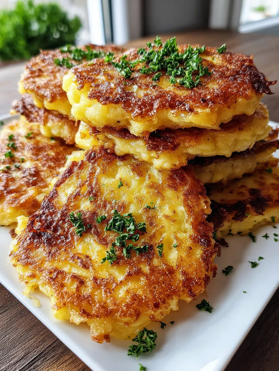 Eine Platte mit mehreren Schnitten von Kartoffeln, die mit Parsley garniert sind.