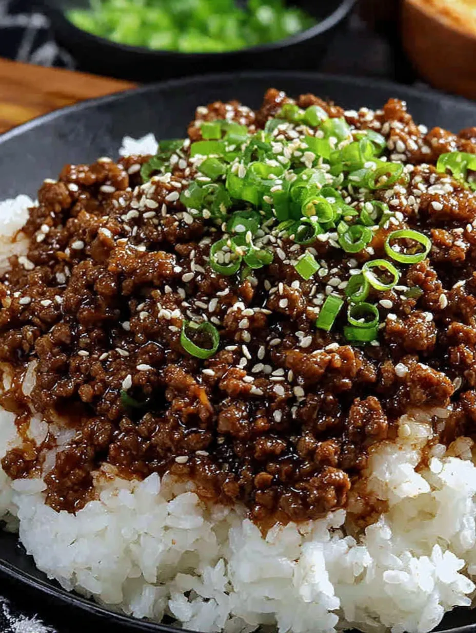 A plate of food with rice and meat.