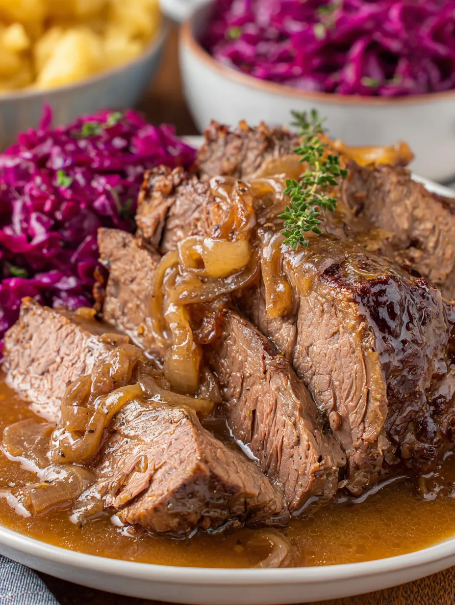 A plate of meat with onions and sauce.