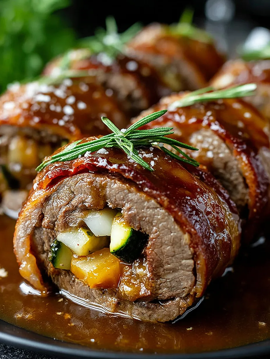 A close up of a delicious steak with onions and herbs.