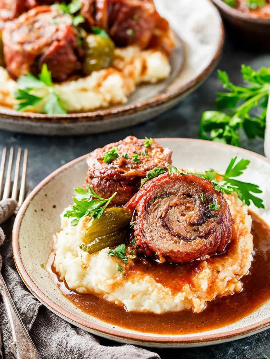 Ein Plate mit gegrillten Würstchen und Kartoffeln.